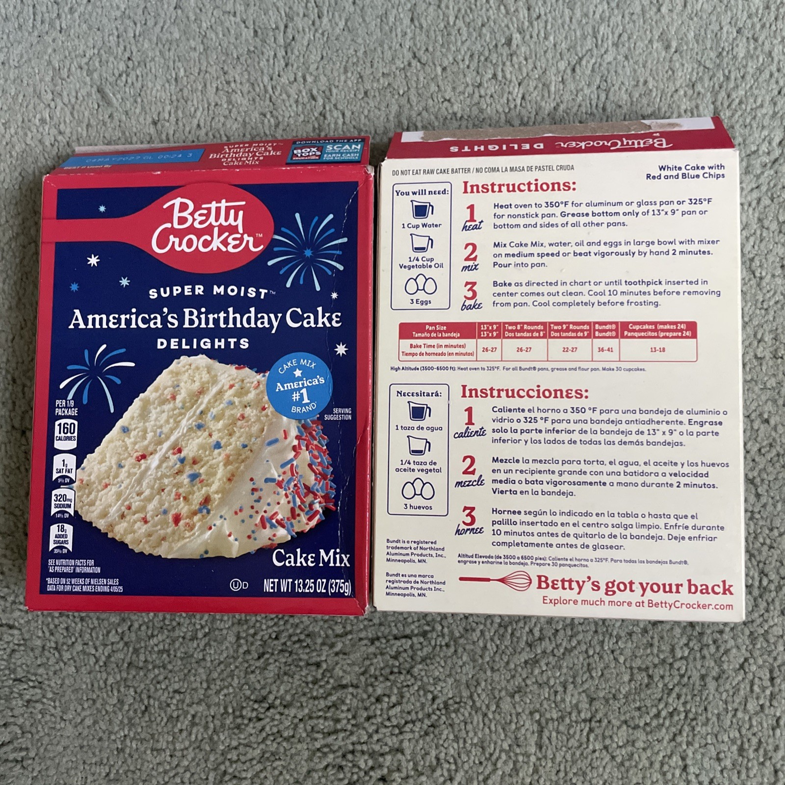 2 Betty Crocker Collectible Boxes USA 250th Celebrating America Bday Cake Empty 2 Betty Crocker Collectible Boxes USA 250th Celebrating America Bday Cake Empty