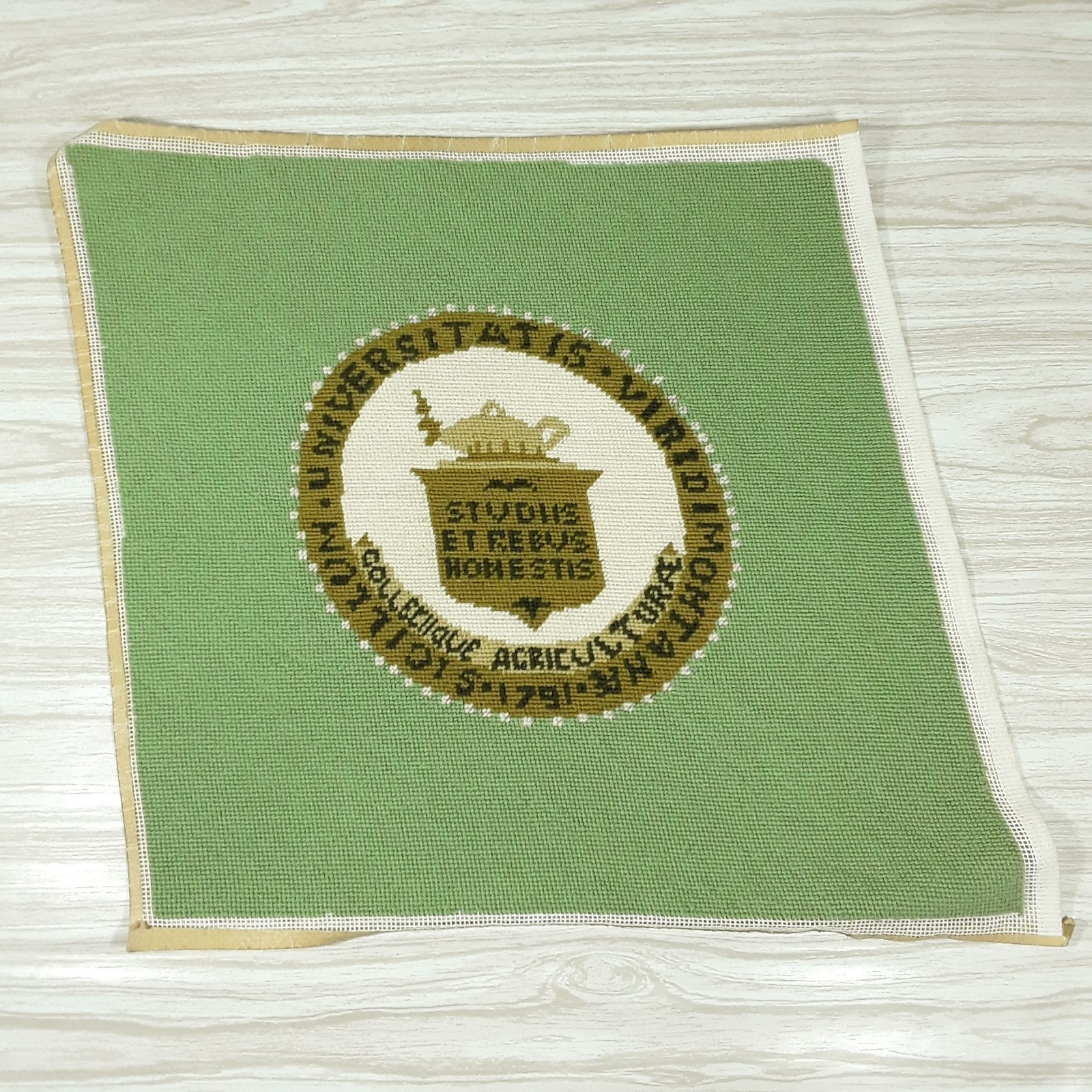 Vtg University of Vermont Rug 20\