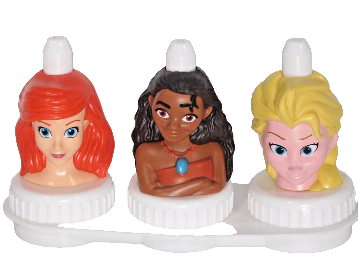 NEW Good 2 Grow Juice Toppers Disney Princesses Moana, Ariel & Elsa free stand