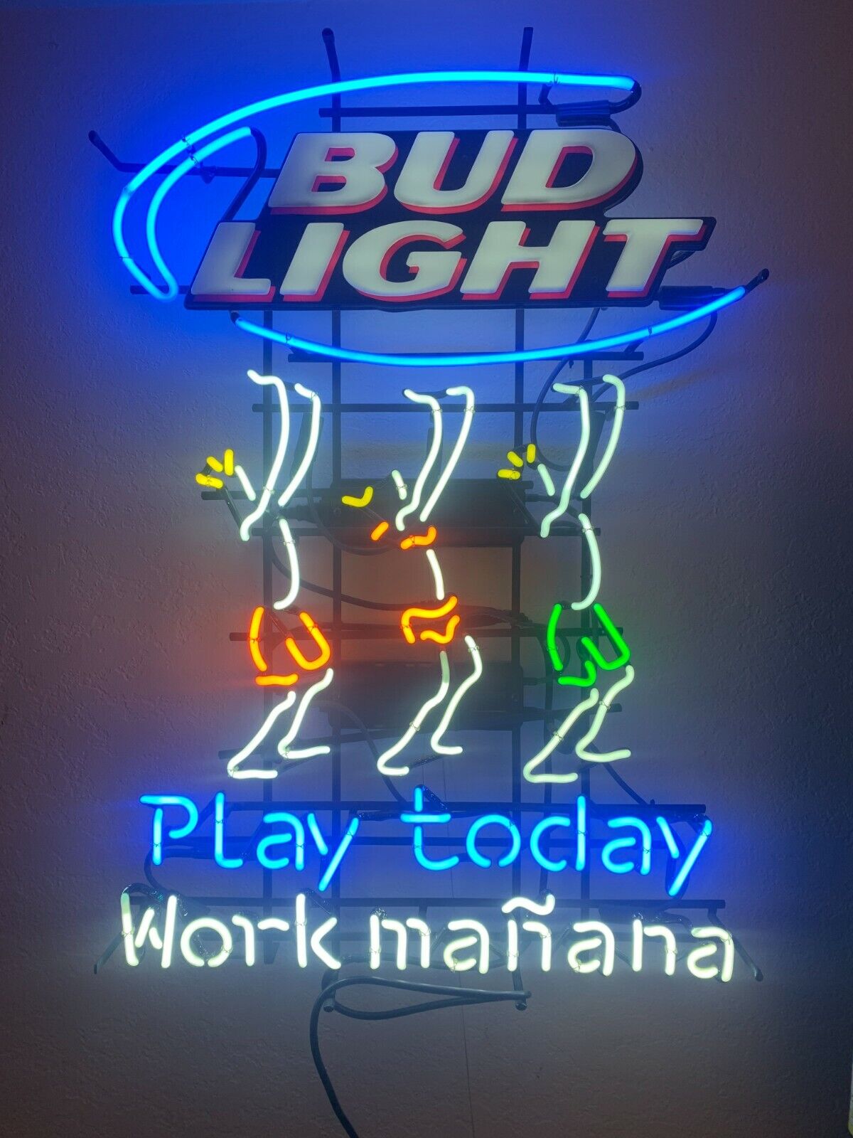 Classic Budweiser Bud Light Play Today Work Manana 39\