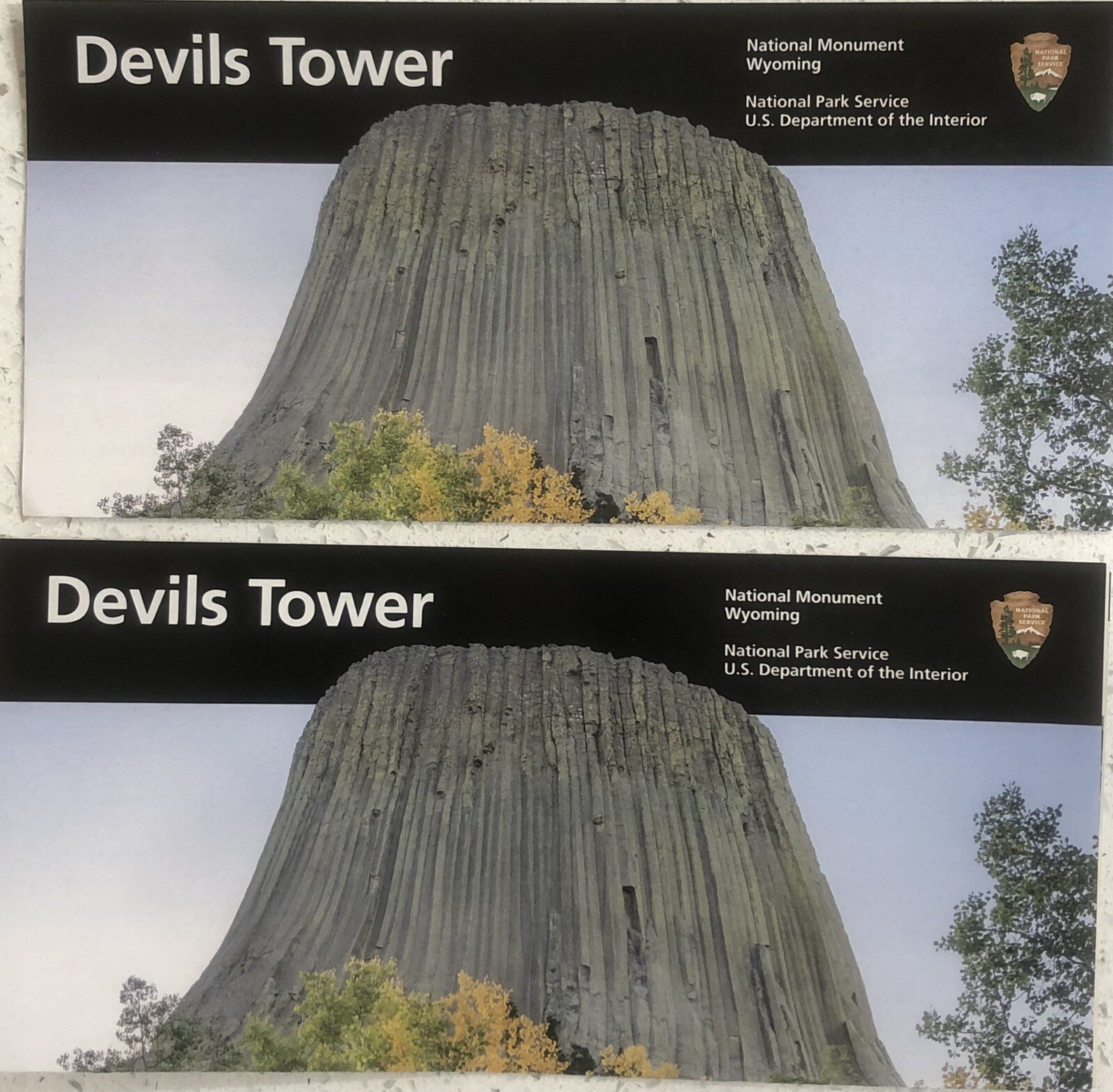 Devils Tower NP Brochure Map NPS Guide 2025.