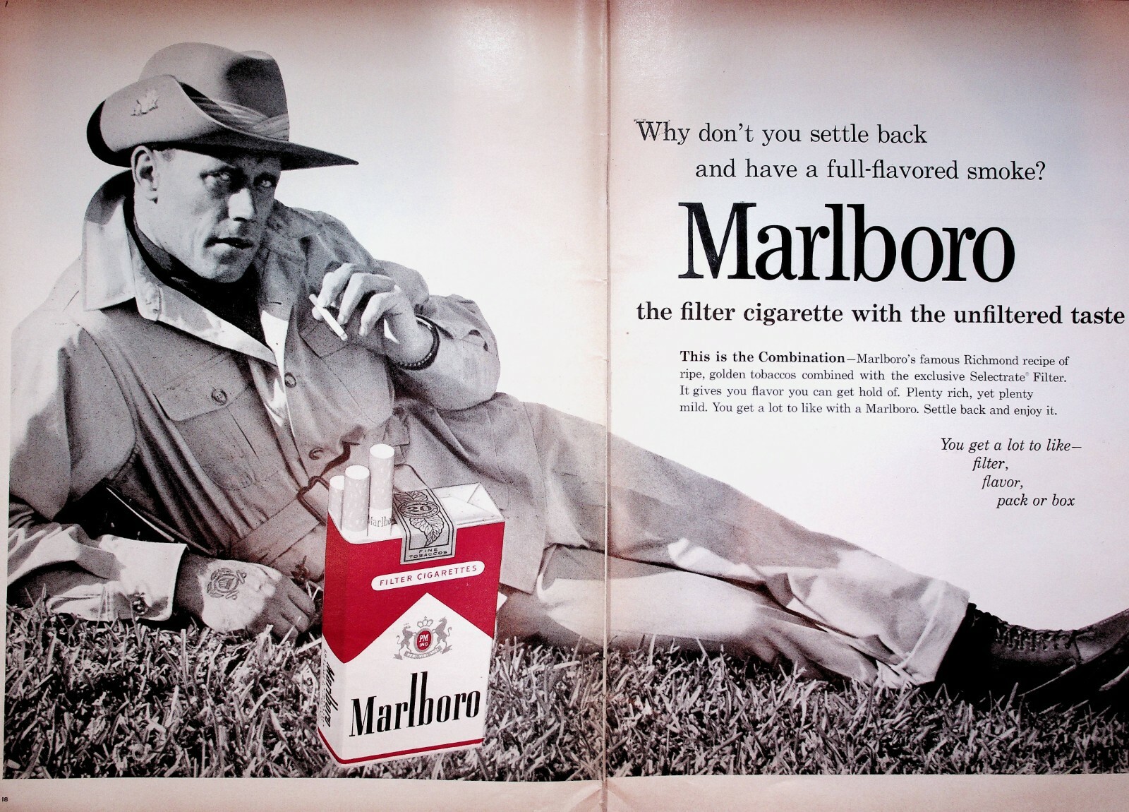 1962 Marlboro Reds Cigarettes - 2-Page Vintage Advertisement