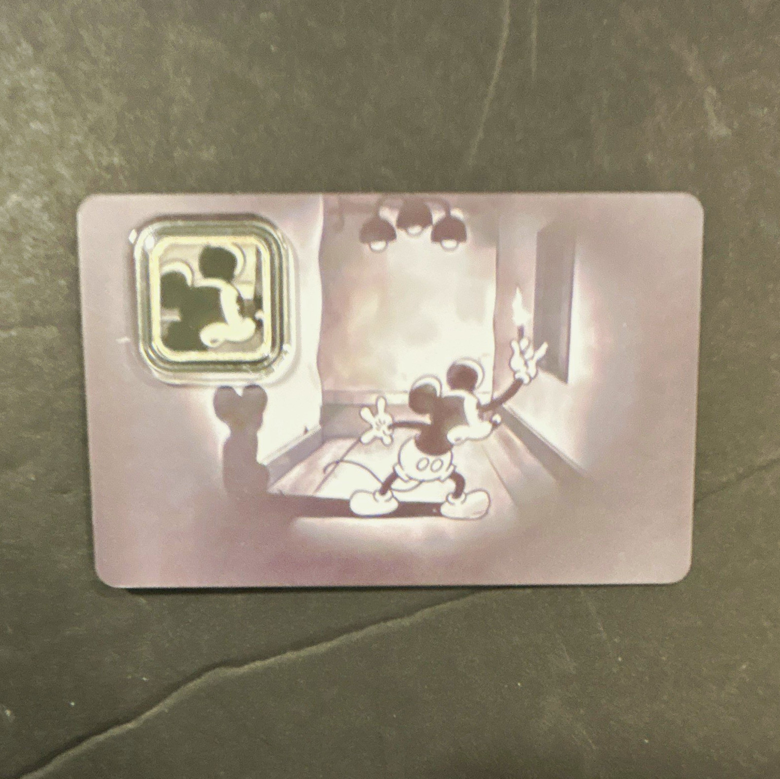 Disney Mickey Mouse 1g .999 Silver Bar/Coin Card Set Limited Mintage 5,000