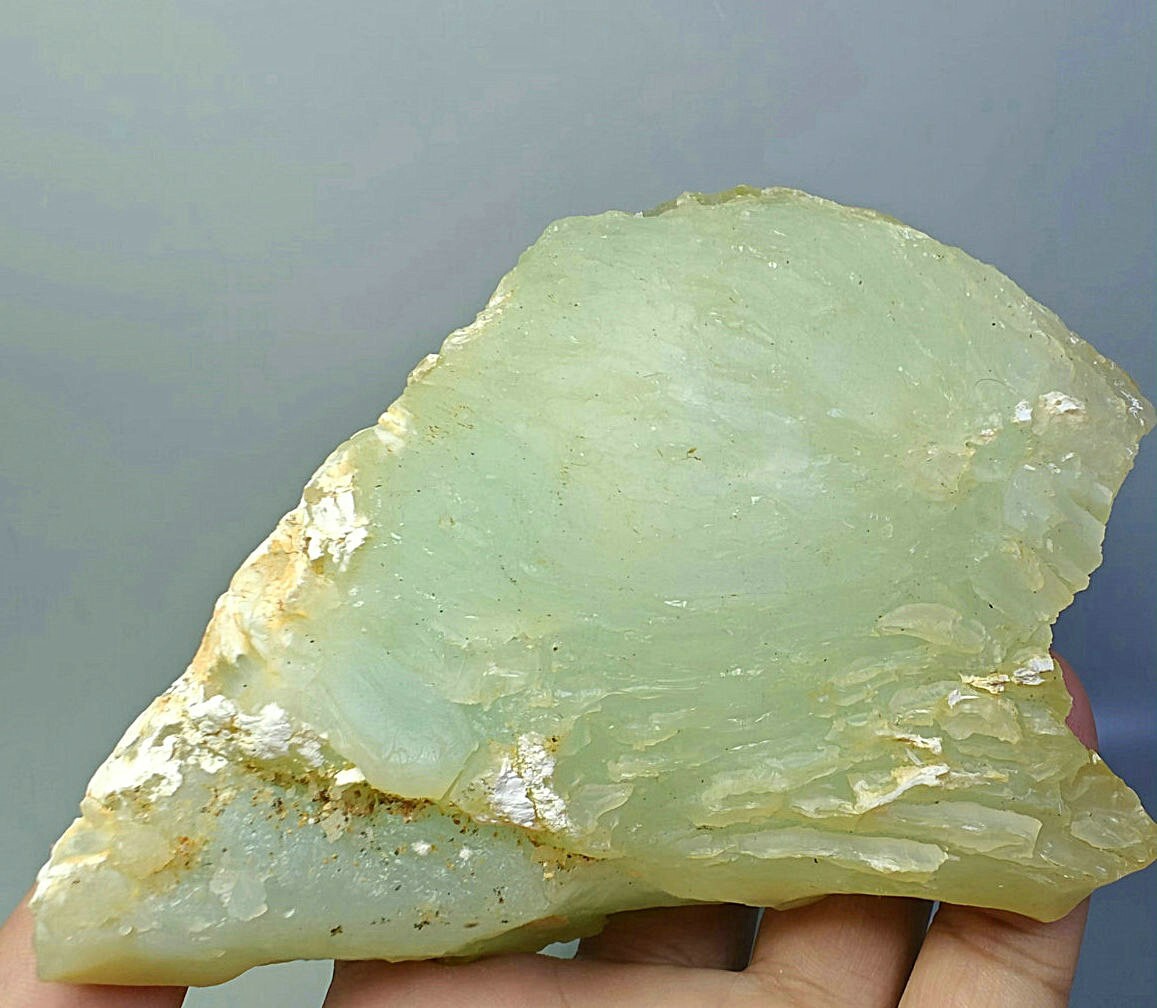 460g Rare  Natural Original Green Agate Quartz Crystal Stone Mineral Specimen