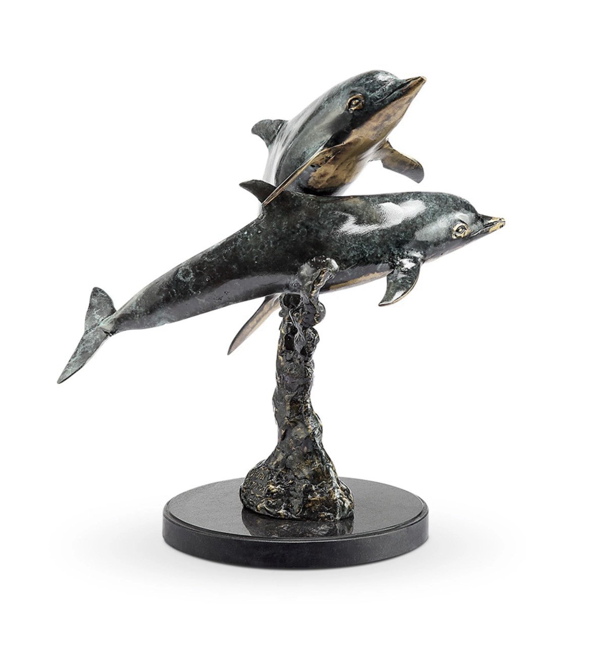 Playful Dolphins Sculpture