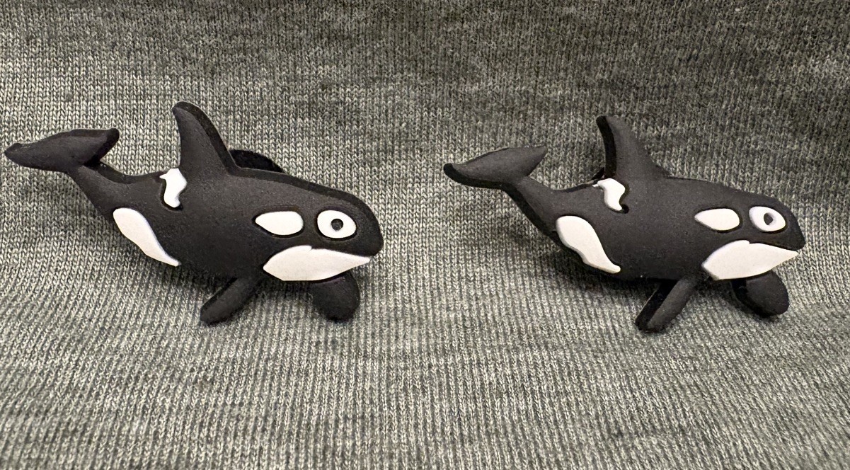 SeaWorld Orlando Pass Member Orca Shoe/Bag Charm New 2026 Set of 2 