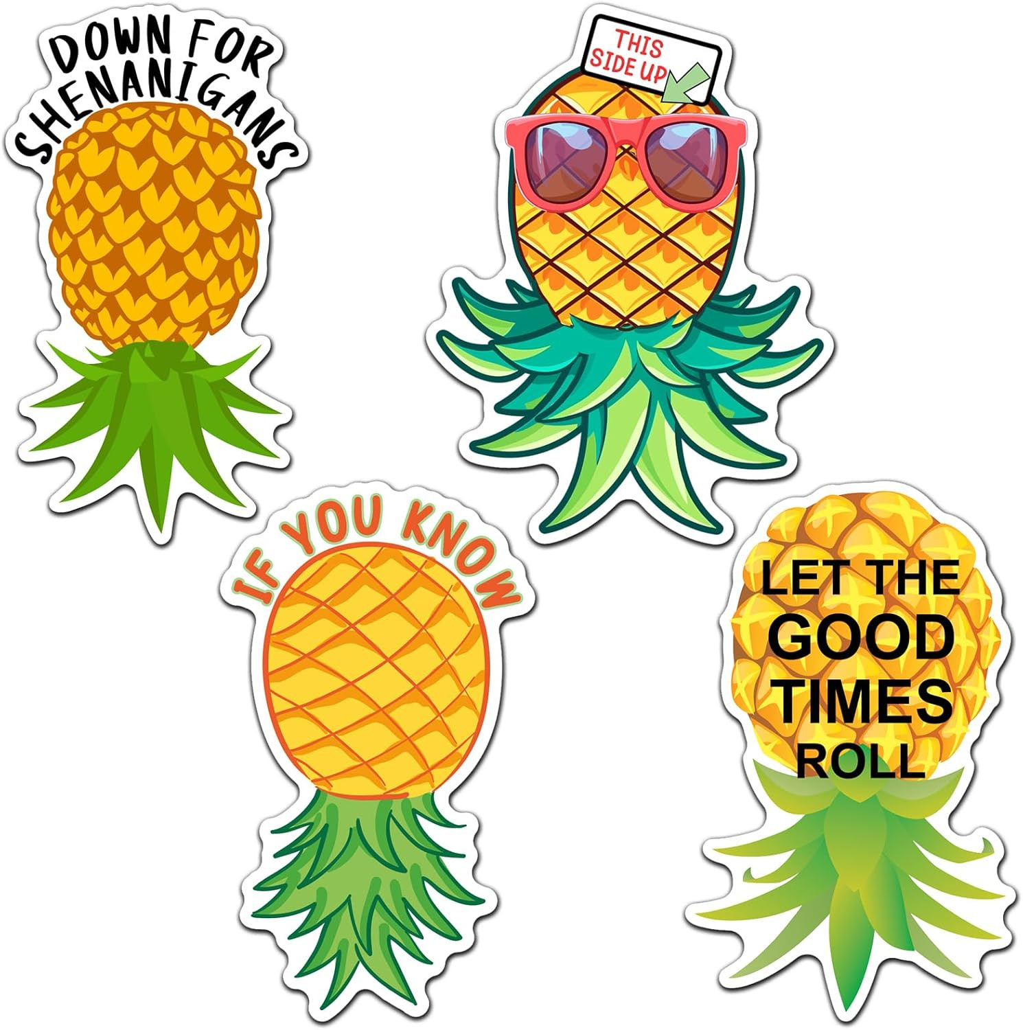 4 Pcs Large Upside down Pineapple Magnet for Cruise Door Funny Pineapple Cruise 4 Pcs Large Upside down Pineapple Magnet for Cruise Door Funny Pineapple Cruise