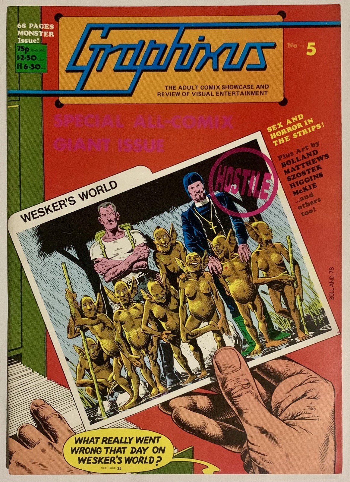 Graphixus Volume #1 Issue #5 Adult Comix Showcase Aug-Sept 1978 VF+ Graphixus Volume #1 Issue #5 Adult Comix Showcase Aug-Sept 1978 VF+
