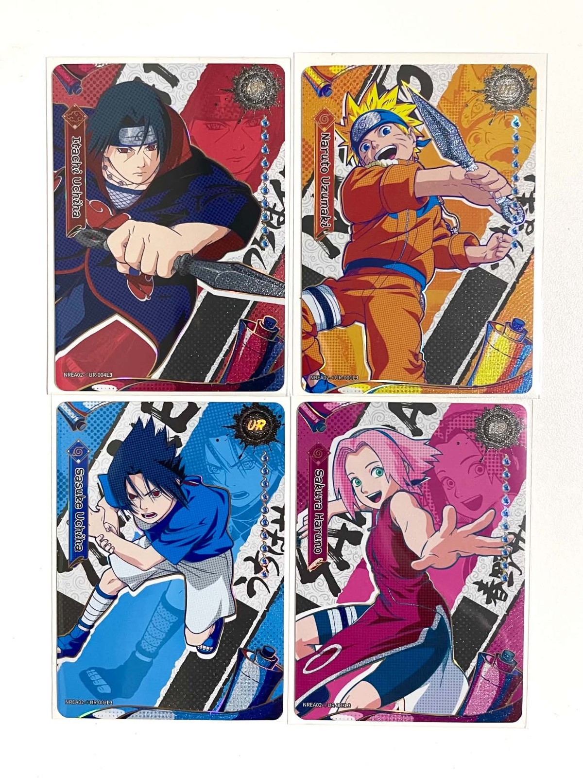 Kayou Naruto Sasuke Sakura Itachi Diamond UR 4 Card Set English Earth Scroll 2