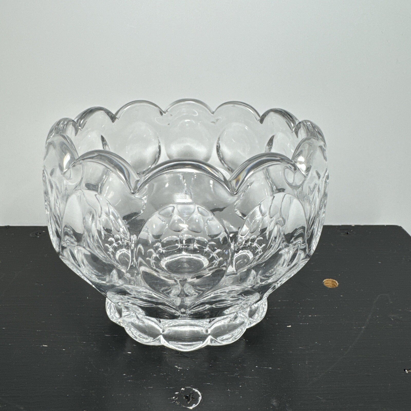 Vintage Heisey Clear Glass Candy Dish Bowl 3.5\ Vintage Heisey Clear Glass Candy Dish Bowl 3.5\