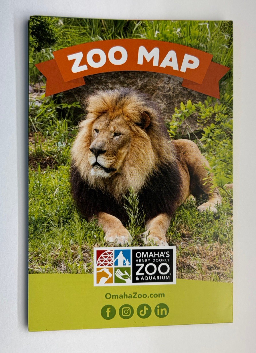 Henery Doorley OMAHA ZOO & AQUARIUM fold out Map 2026 new Henery Doorley OMAHA ZOO & AQUARIUM fold out Map 2026 new