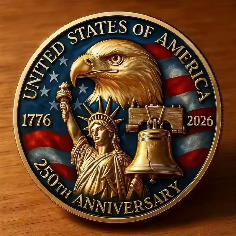 American Eagle-Statue of Liberty Replica Coin | 250th Anniversary in gift box