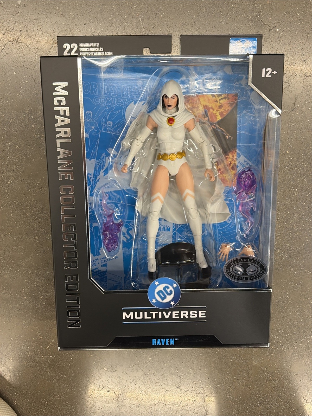 McFarlane DC Multiverse RAVEN (WHITE) Teen Titans PLATINUM EDITION CHASE VARIANT