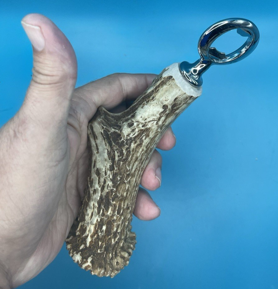Handmade Whitetail Deer Antler Bottle Opener