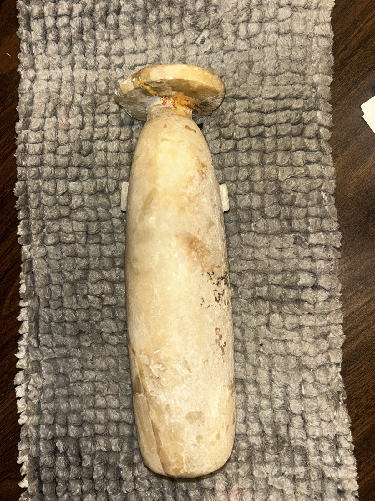 Authentic Large Ancient Alabaster Alabastron Perfume Vessel Ex-TimeLine Auctions