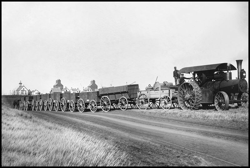 Reeves Steam Engine Wagon Train NEW Sign 16x24