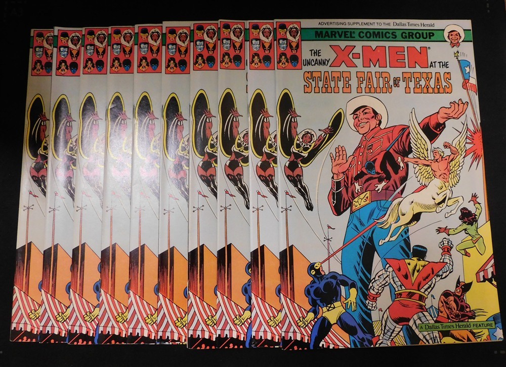UNCANNY X-MEN AT THE STATE FAIR OF TEXAS MARVEL PROMO COMIC DALAS TIMES 1983 VF
