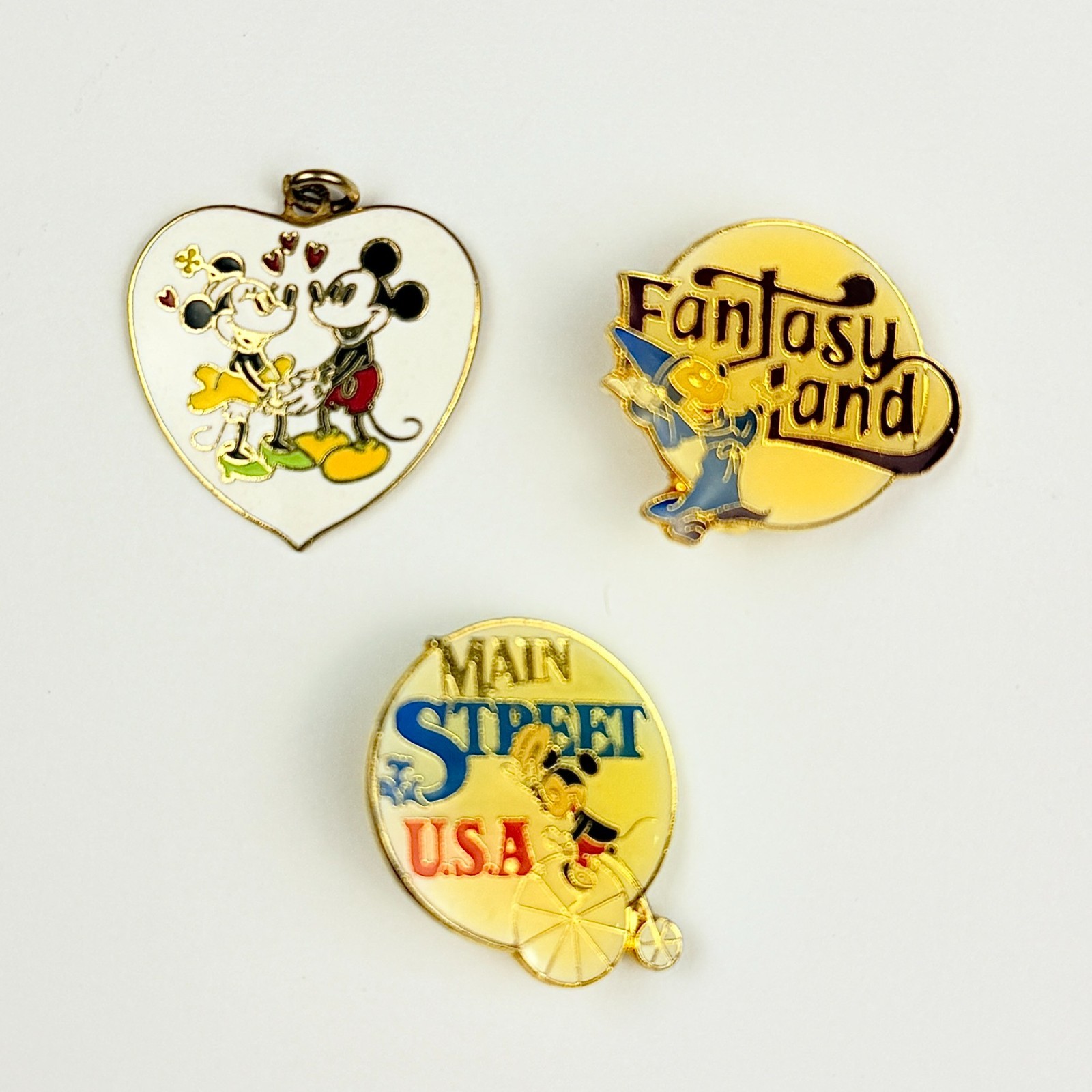 Vintage Walt Disney Productions Pin Lot of 3 - Taiwan R.O.C.