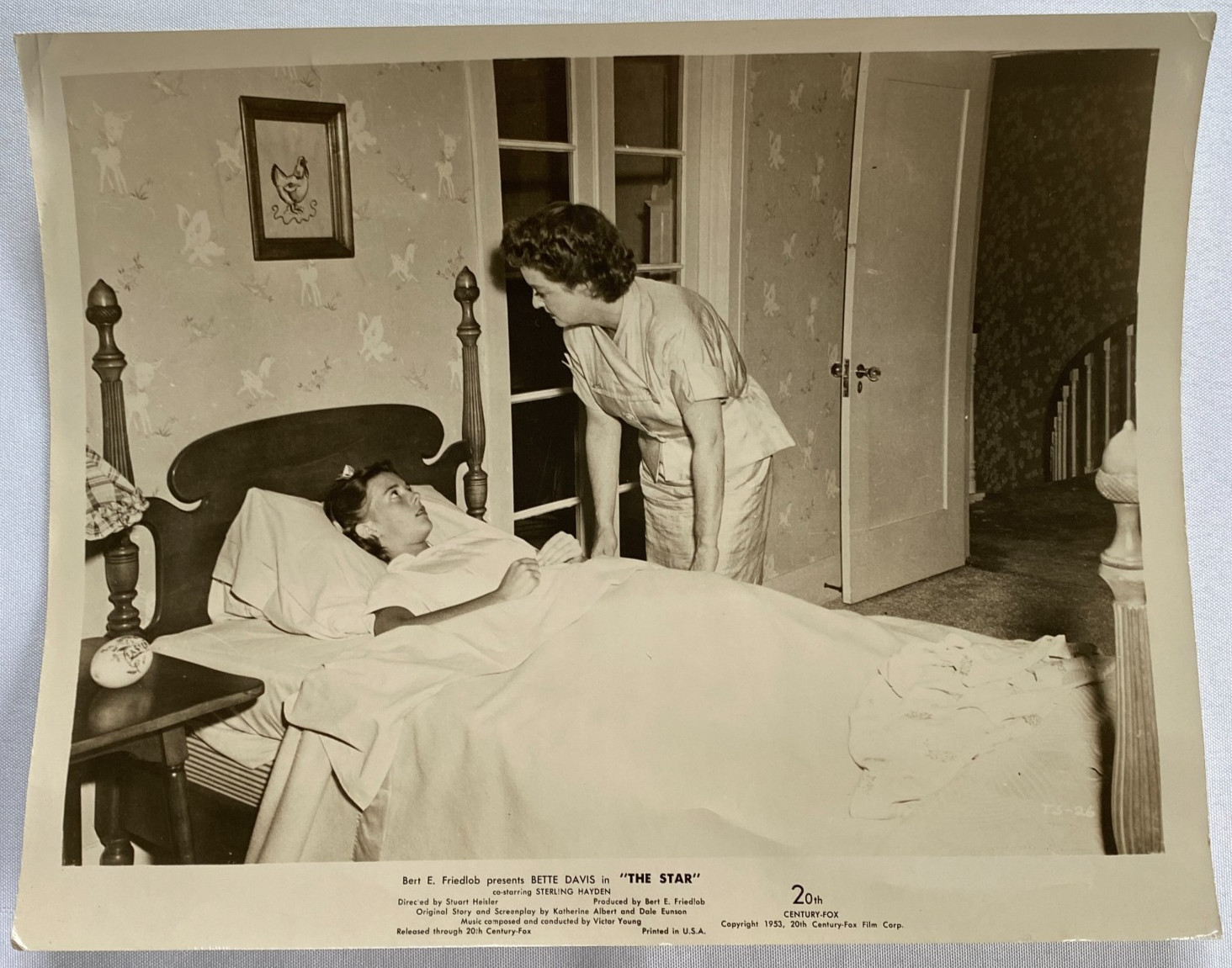 Vtg 1952 Bette Davis Sterling Hayden Press Photo 8x10 Vtg 1952 Bette Davis Sterling Hayden Press Photo 8x10