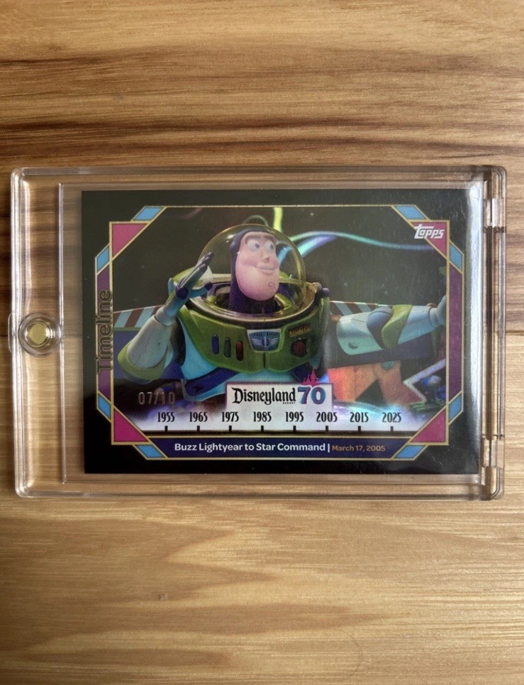 2025 Topps Disneyland 70th Buzz Lightyear to Star Command Black Foil #07/10 #99