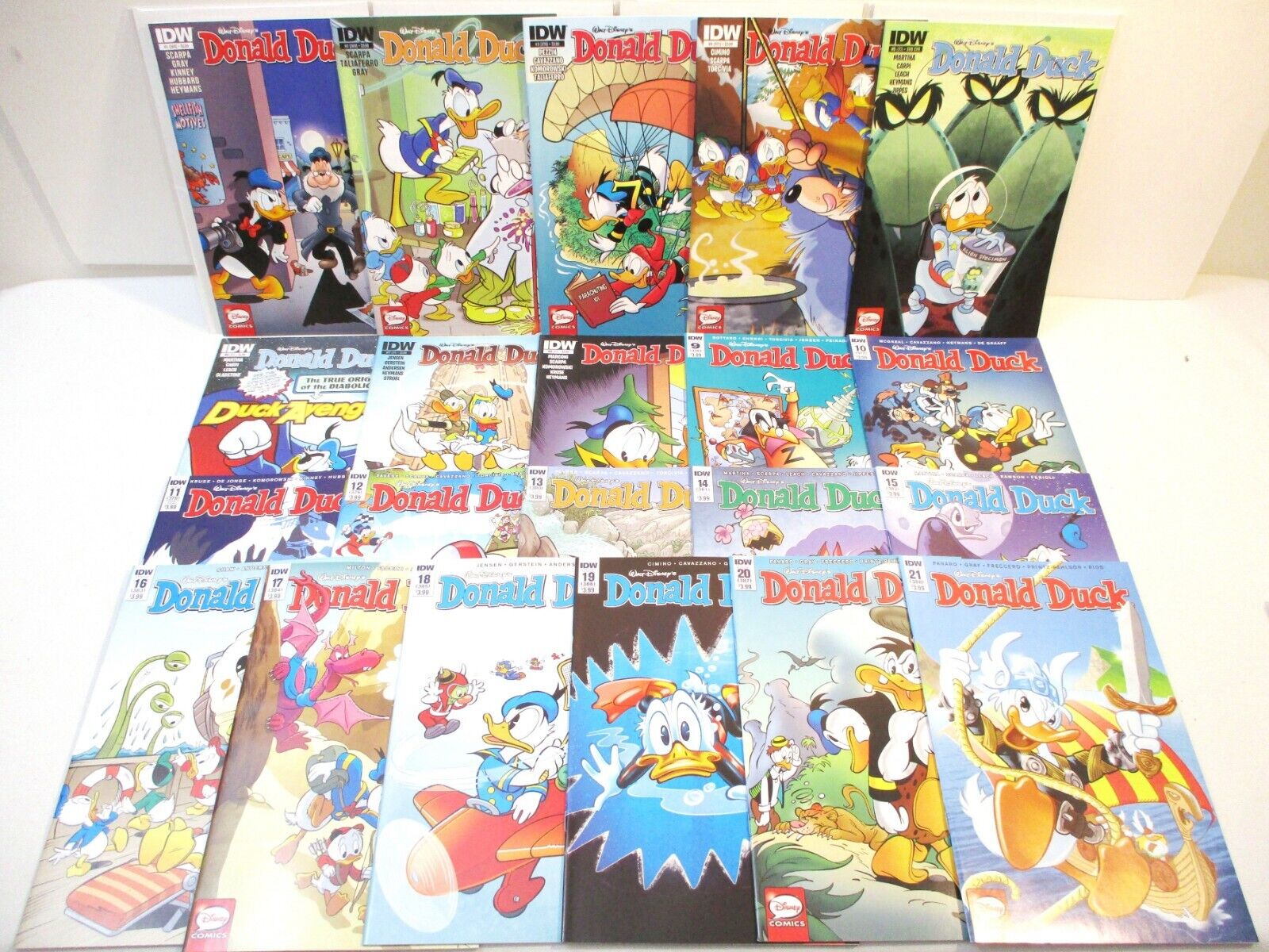 Donald Duck 1 - 21 Complete IDW Series 2015