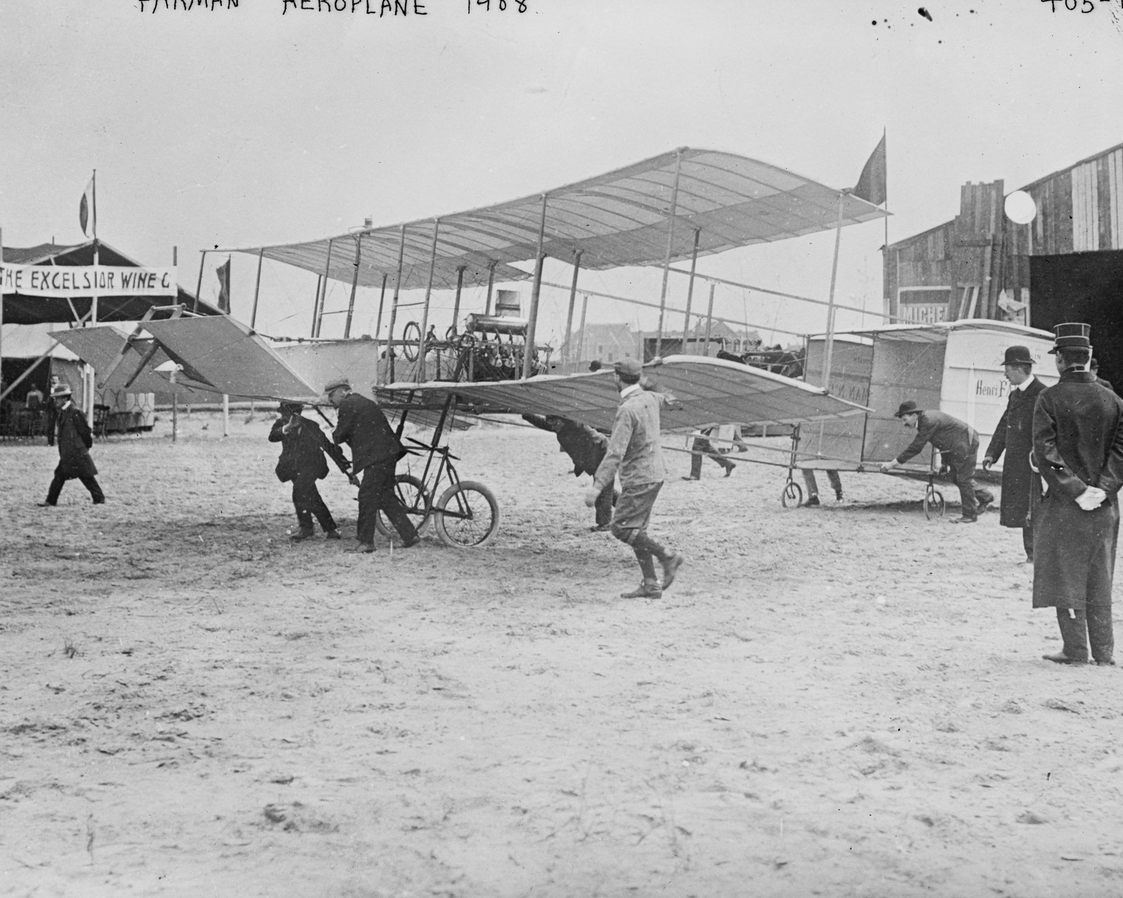 Farman Aeroplane Historical 1908 8x10 Photo Reprint Farman Aeroplane Historical 1908 8x10 Photo Reprint
