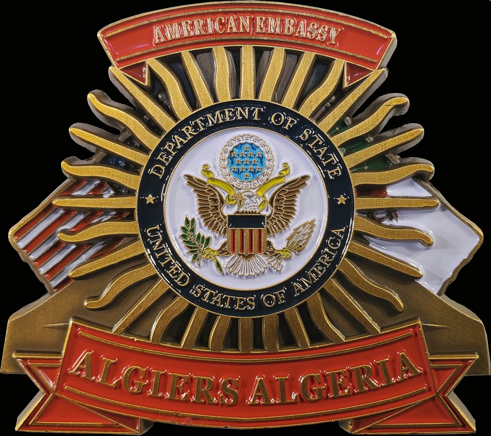US State Department US Embassy Algiers Algeria Challenge Coin 2 US State Department US Embassy Algiers Algeria Challenge Coin 2