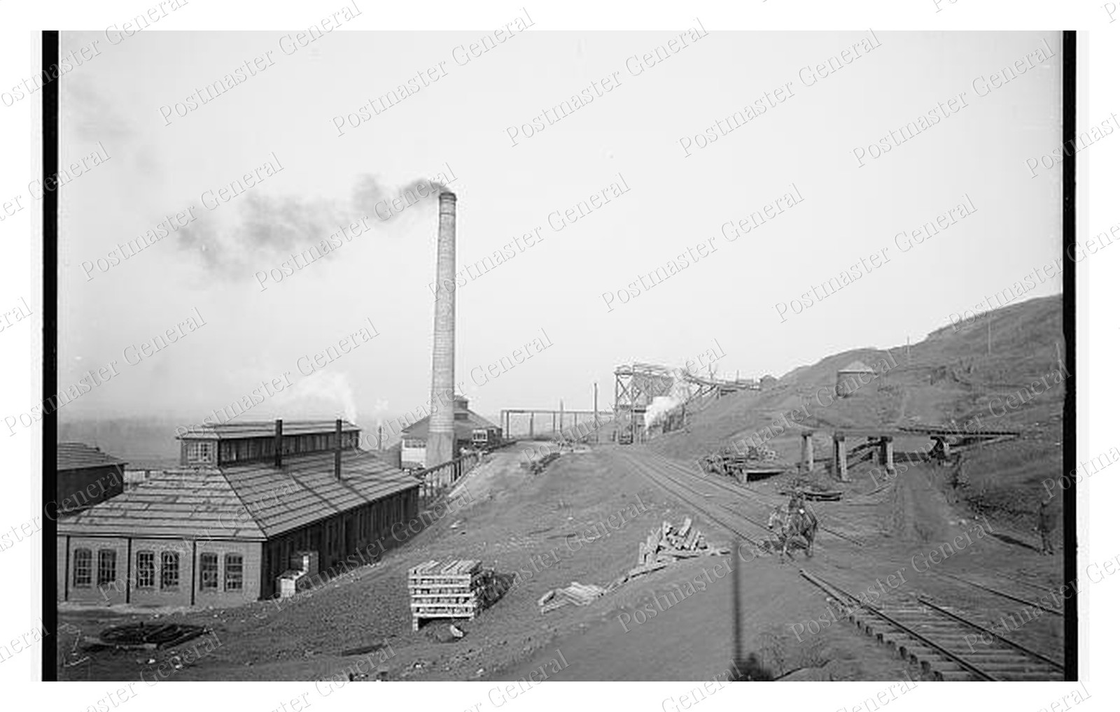 Birmingham Alabama Red Mountain Mine Standard Postcard COPY RPPC