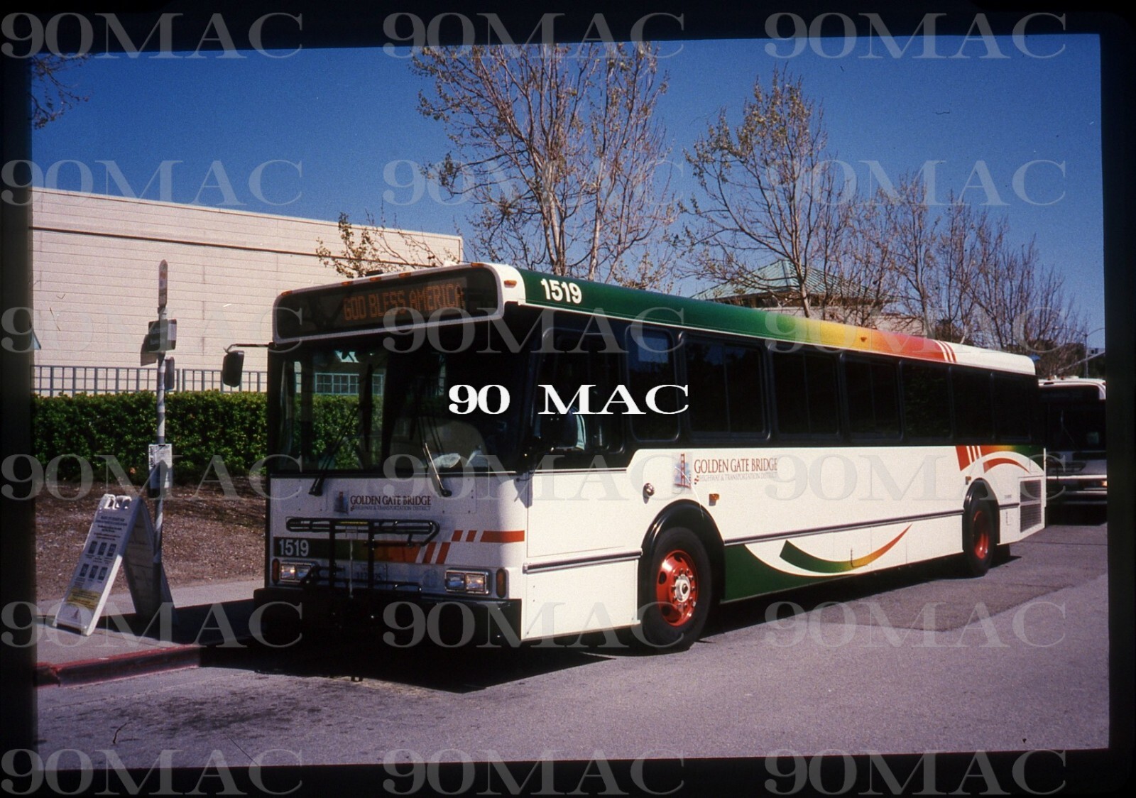 GGT-GOLDEN GATE TRANSIT. ORION V BUS #1519.San Rafael (CA). Original Slide 2005.