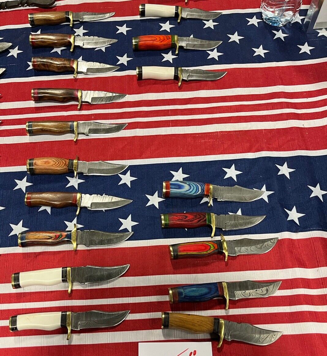 LOT OF 40. 20-6 in 20-8 In Damascus And Wood Bowie /skinner