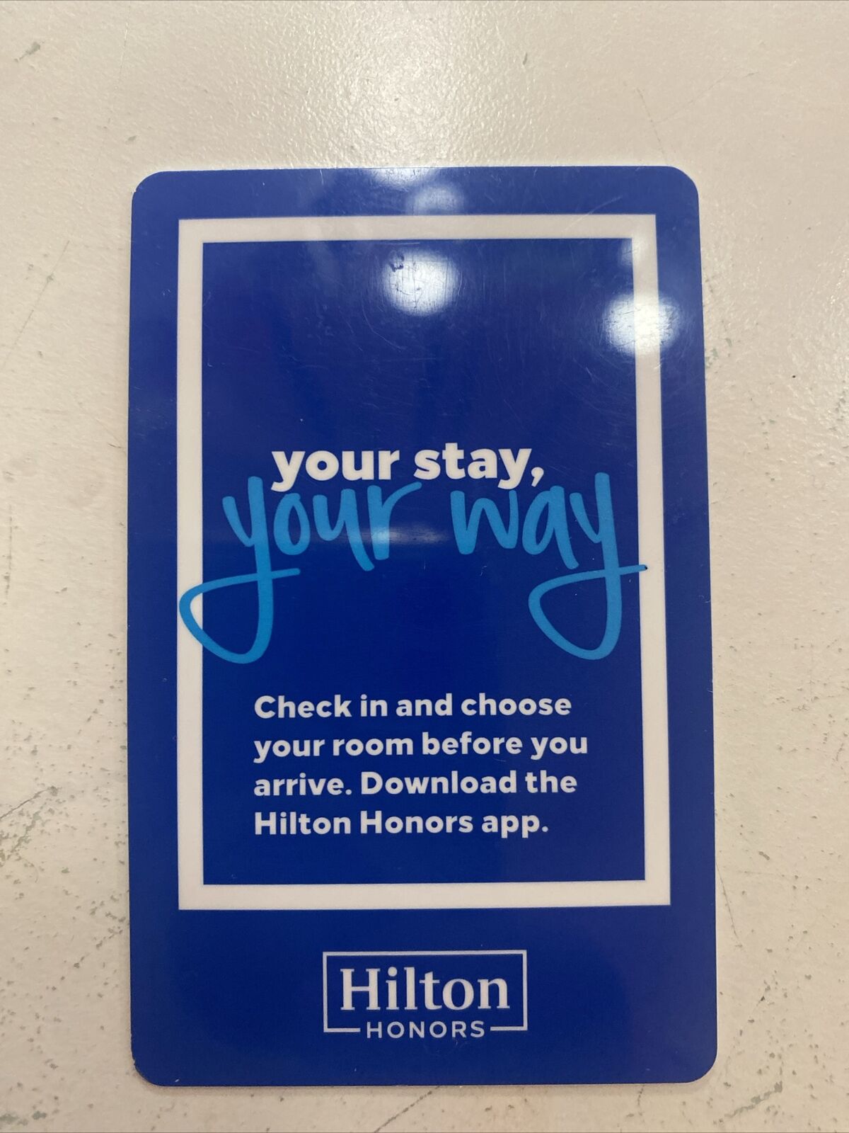 Hilton Your Stay Your Way Hotel Room Key Card
