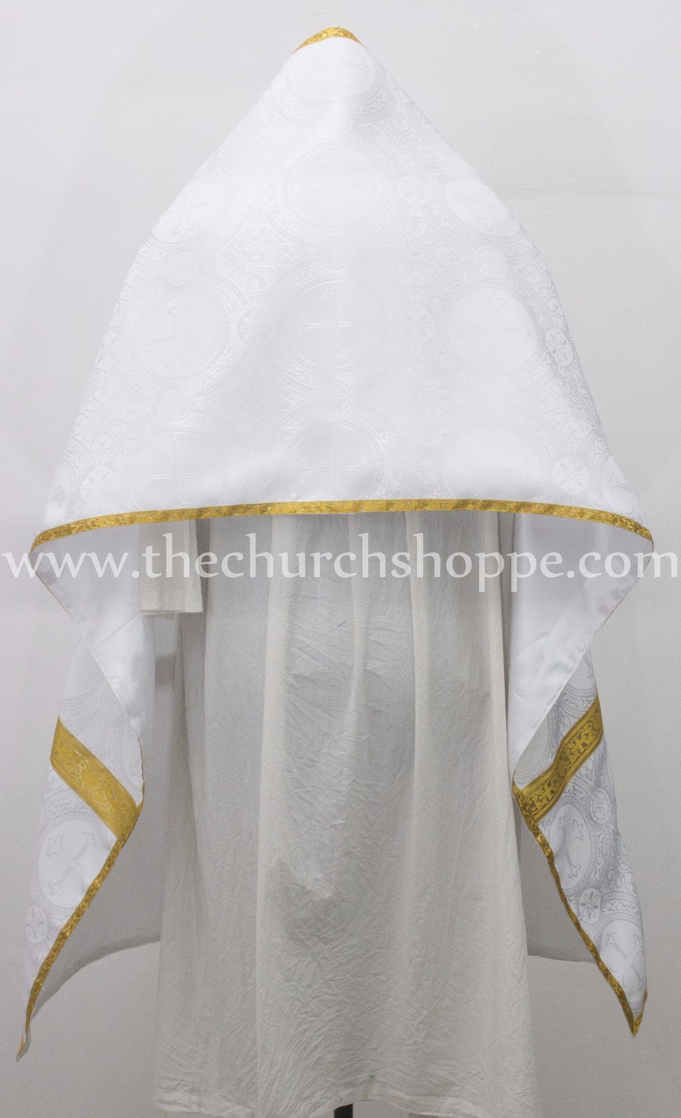 NEW WHITE Set of 2 Roman Catholic Church VIMPS ,VIMPA