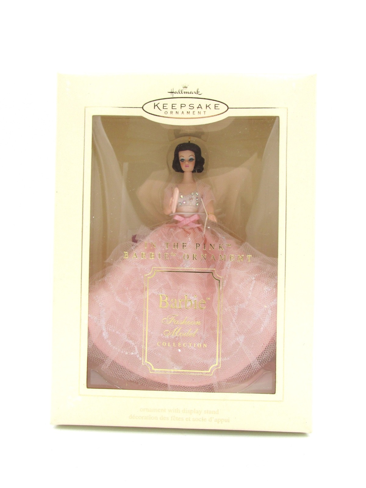 2003 Hallmark Keepsake Ornament Barbie In the Pink Fashion Model Collection NIB