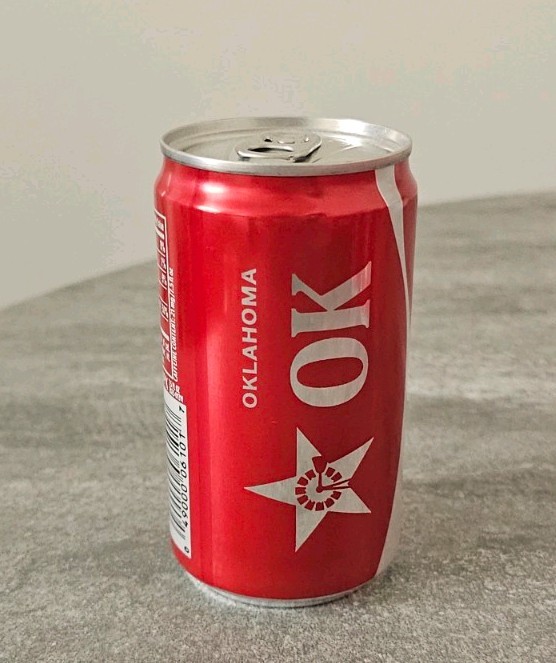 Coca Cola America250 Limited Ed OKLAHOMA - OK State Mini Can.  Unopened