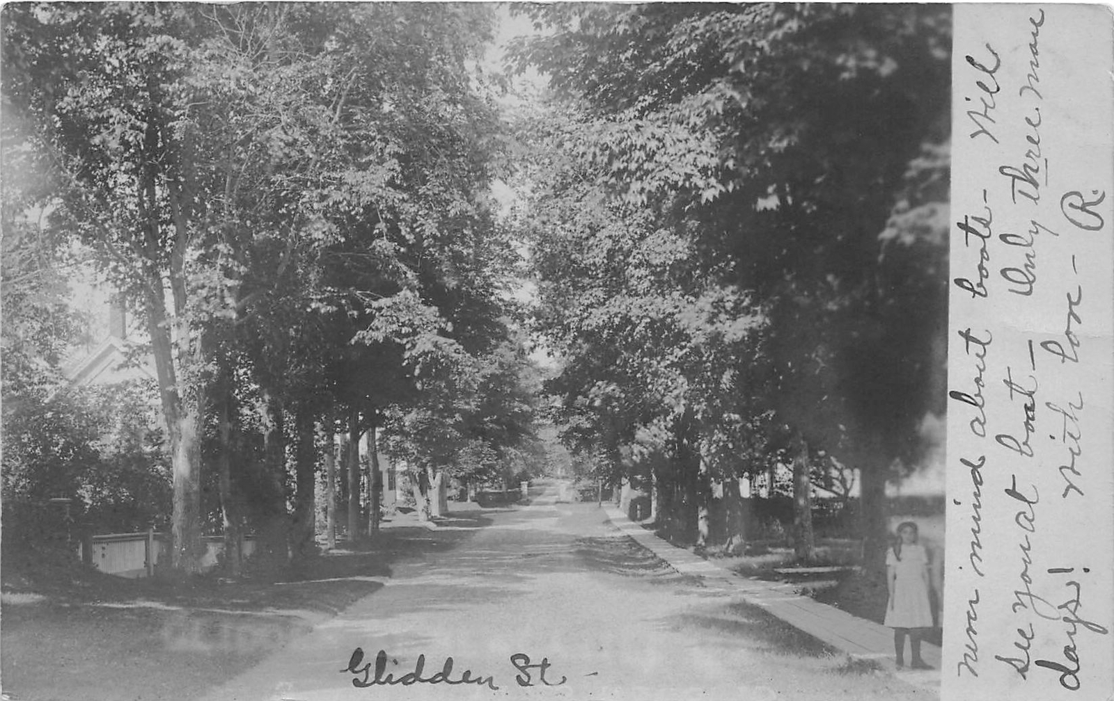 J15/ Newcastle Maine RPPC Postcard c1910 Glidden Street Homes  49