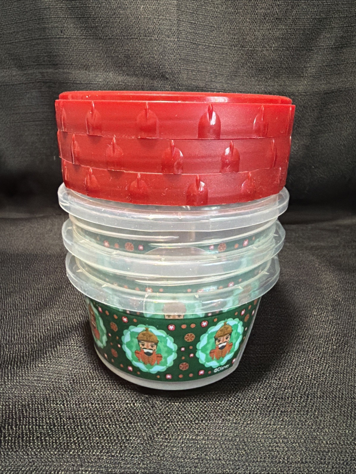 Ziploc Disney The Nutcracker Four Realms 3 Small Round Twist n Lock Containers