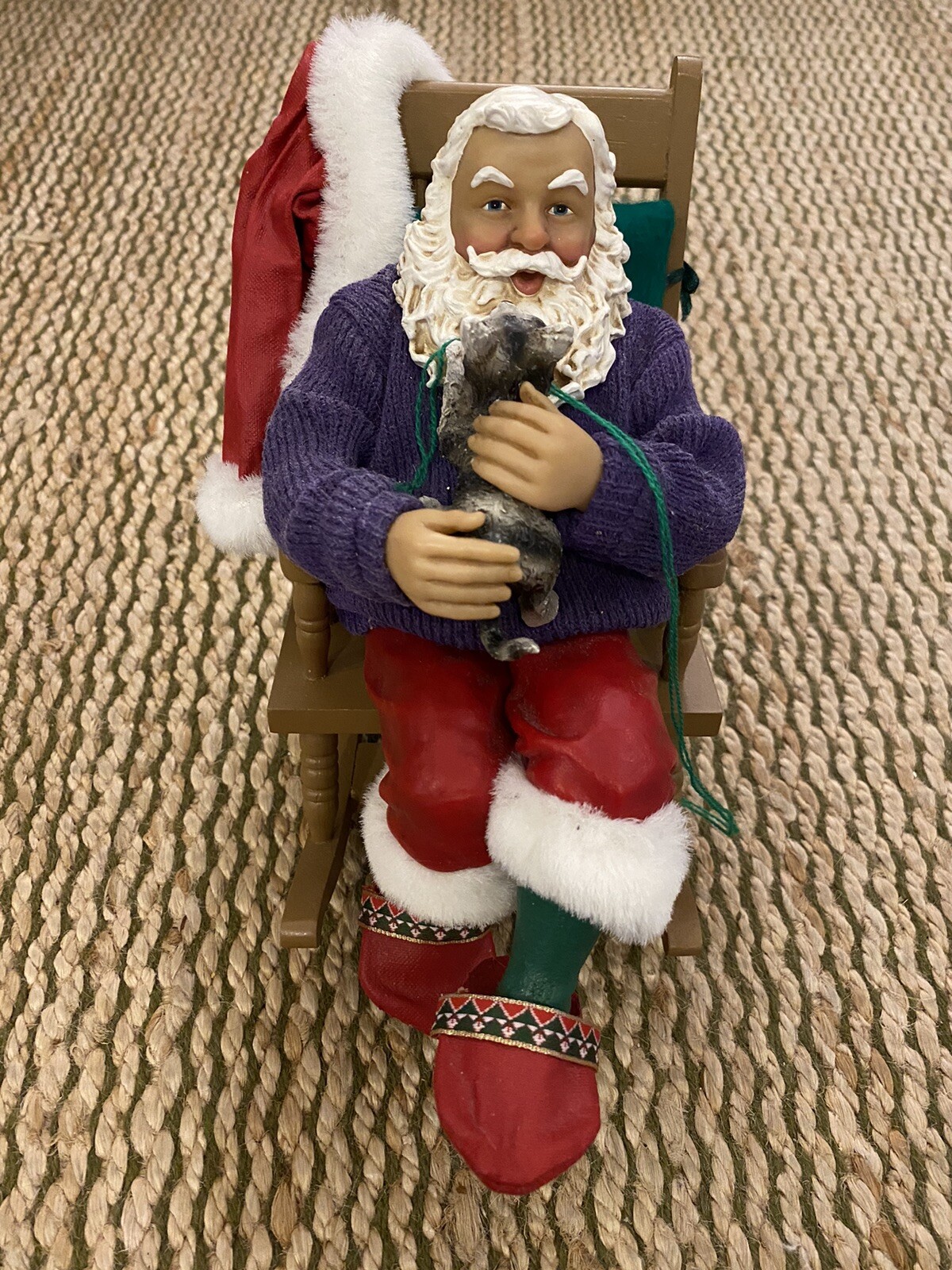 Clothtique Possible Dreams Rock A Bye Kitty Music And Motion Santa 2000