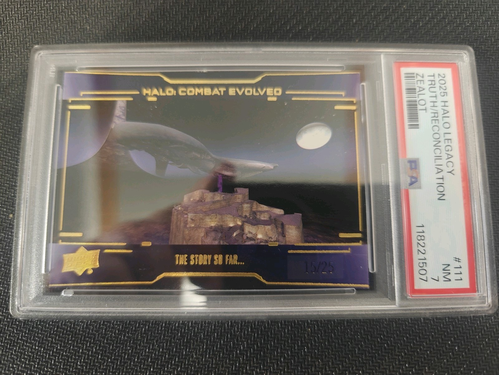 Upper Deck Halo Legacy Collection the Story So Far Zealot #111 15/25 PSA 7 Upper Deck Halo Legacy Collection the Story So Far Zealot #111 15/25 PSA 7