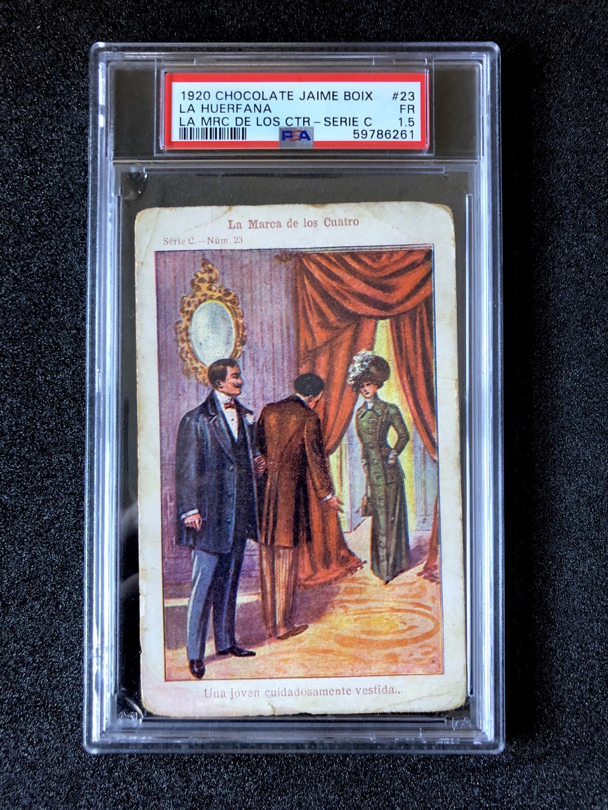 1908 Adventures of SHERLOCK HOLMES PSA Card #23 Jaime Boix ULTRA RARE POP 1