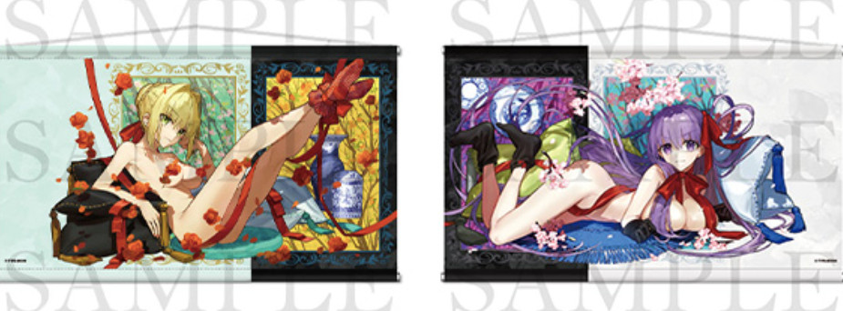 Fate EXTRA Wada Aruko Exhibition 2022 BB & Nero A2 Tapestry Aniplex japan anime