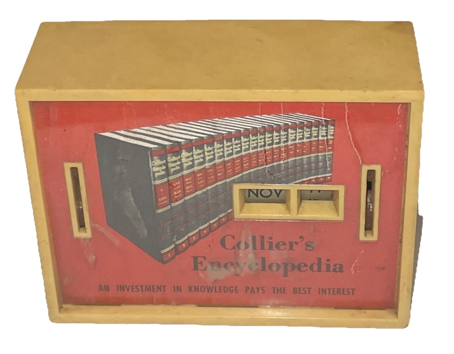 Vintage Collier’s Encyclopedia Investment Interest Allcoin Calendar Bank