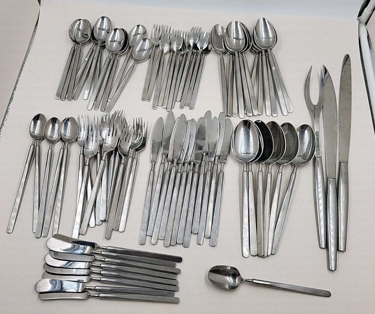 MCM Towle SCC Stereo Supreme Japan Stainless Steel Flatware 81pc MCM Towle SCC Stereo Supreme Japan Stainless Steel Flatware 81pc