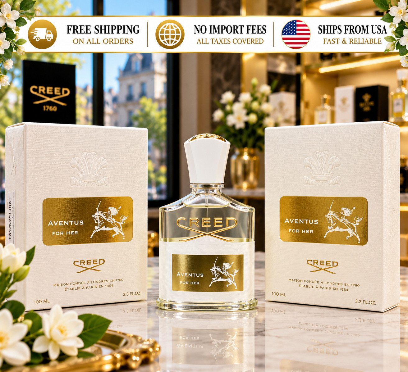 creed for her Eau de Parfum for women 100 ml New in Sealed Box TESTER