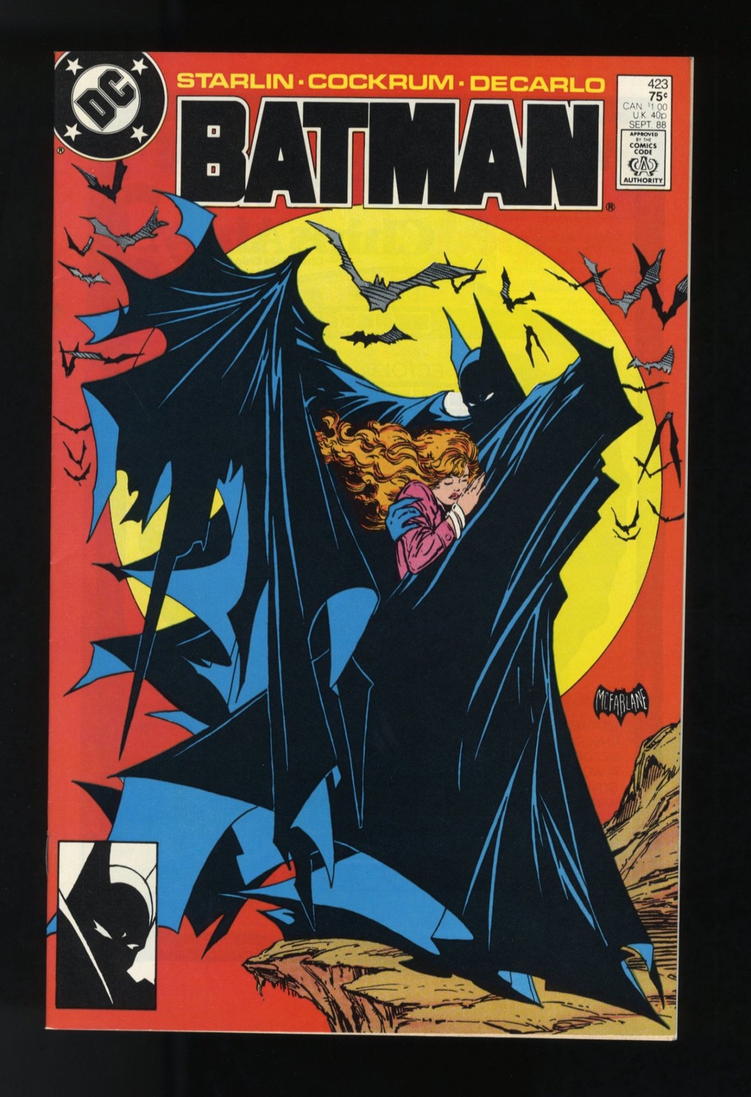 Batman #423 NM- 9.2 Classic Todd McFarlane Cover DC Comics 1988