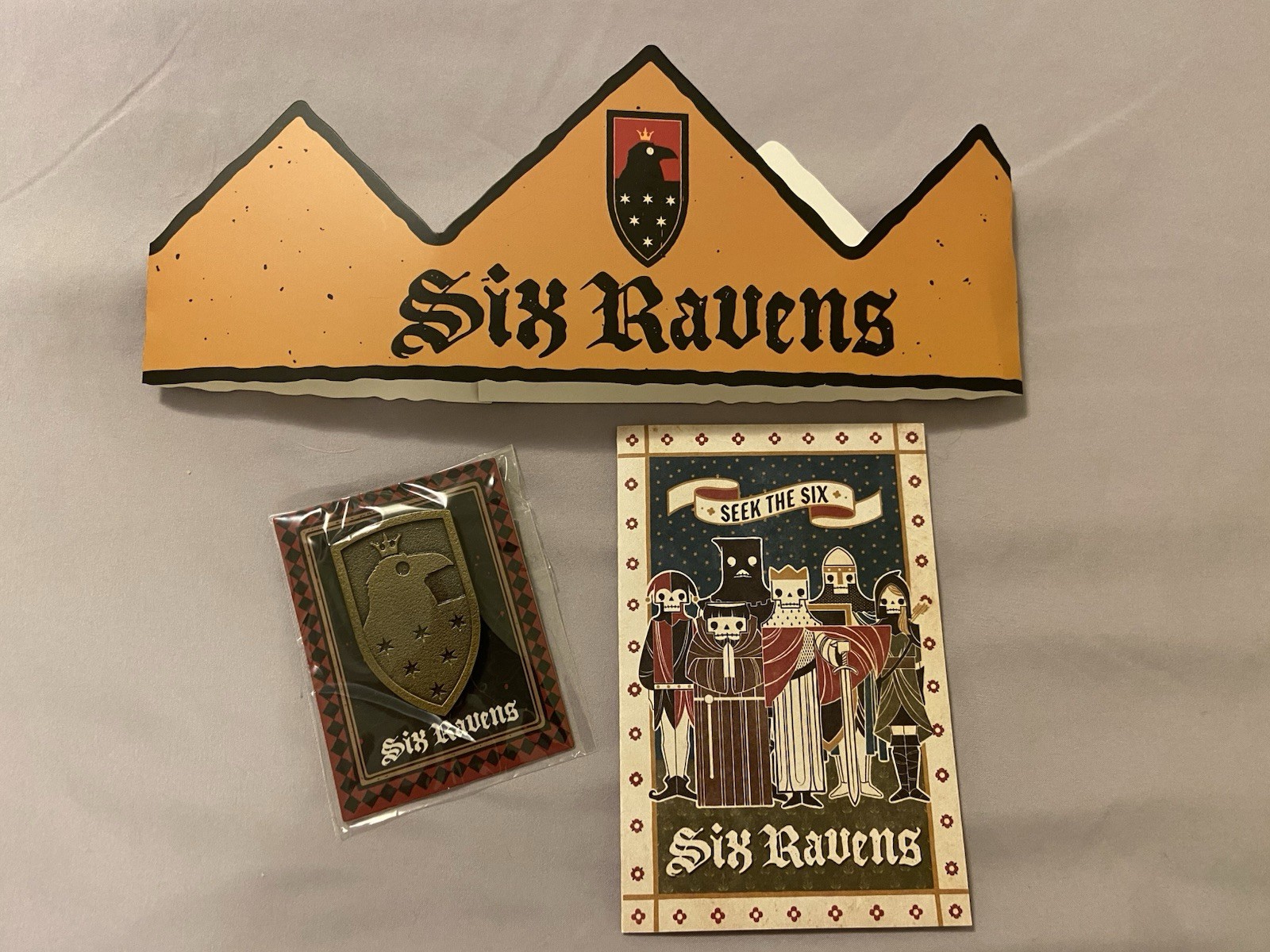 Six Ravens for Gideon's Bakehouse- Grand Opening Oct 17, 2026- Pin, Menu & Crown Six Ravens for Gideon's Bakehouse- Grand Opening Oct 17, 2026- Pin, Menu & Crown