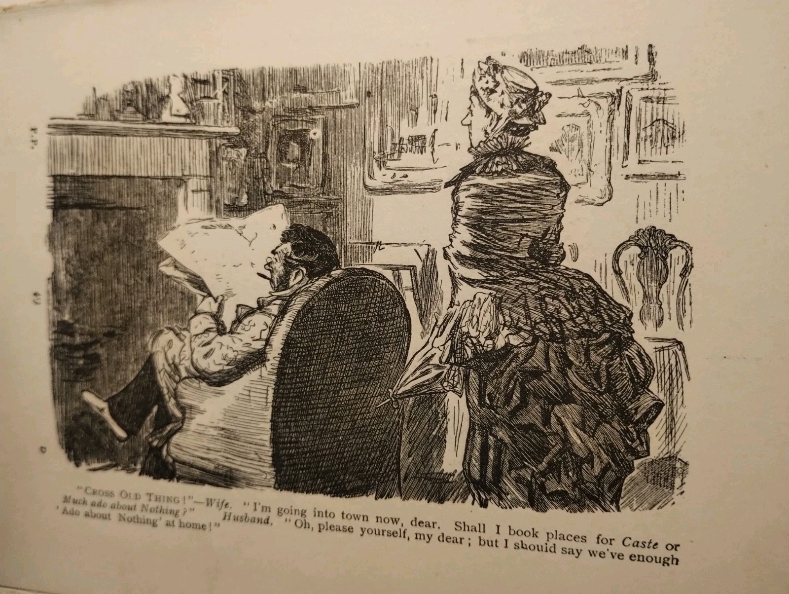 Sk236 Ephemera 1930s Punch Cartoon Theatre Much Ado About Nothing Sk236 Ephemera 1930s Punch Cartoon Theatre Much Ado About Nothing