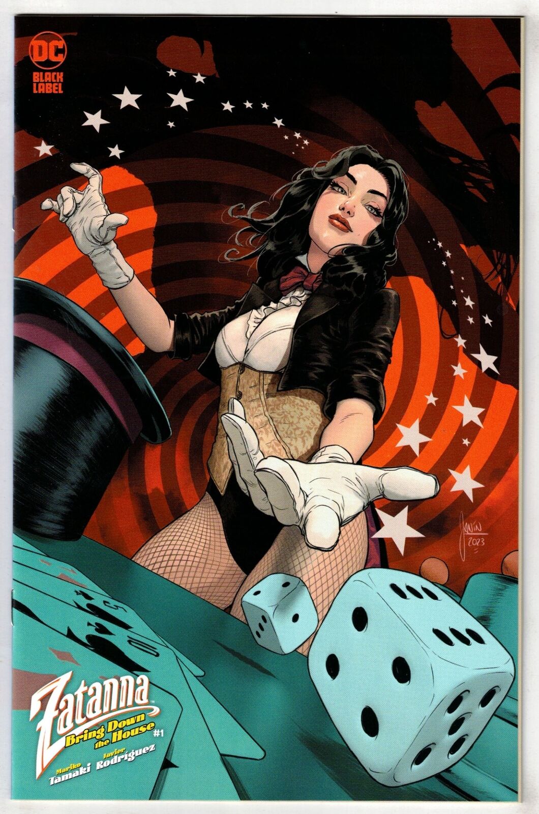 ZATANNA BRING DOWN THE HOUSE #1- 1:50 MIKEL JANIN VARIANT- DC BLACK LABEL