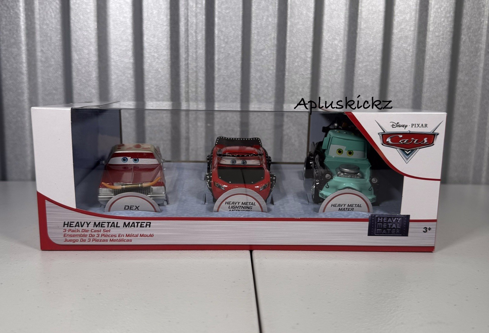 Disney Parks CARS Heavy Metal Mater 3 Pack Die-Cast Lightning McQueen Dex NEW