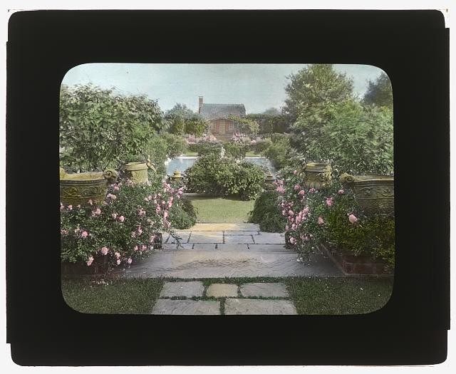 Oyster Bay NY Planting Fields Coe House 1926 Blue Pool Garden Tea House