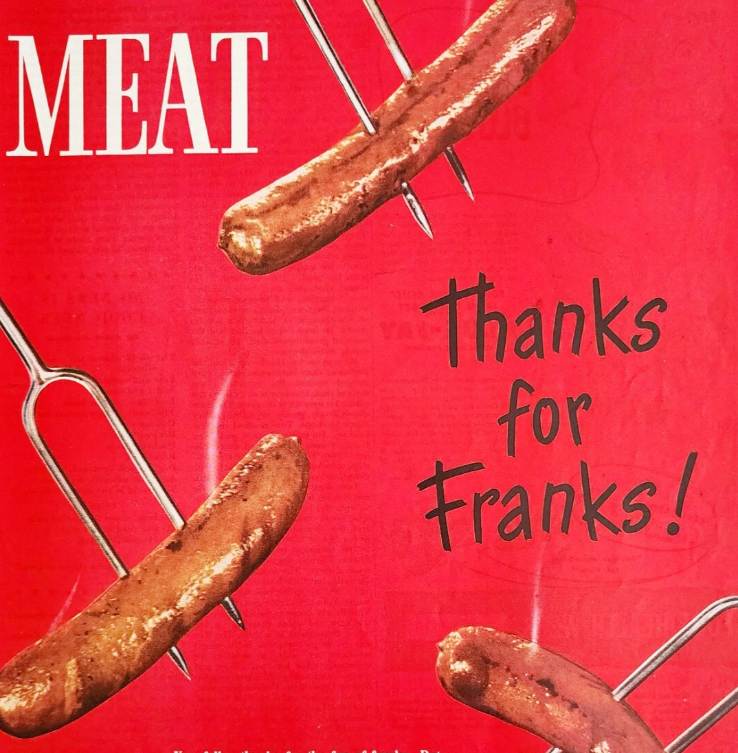 1947 American Meat Institute Advertisement Vintage Franks Hot Dogs DWJJ20